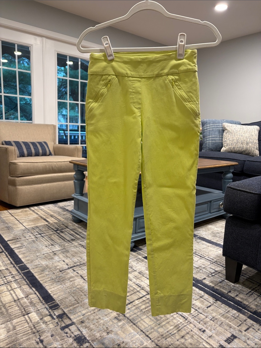 Renuar Kids Lime Green Pull-On Stretch Pants